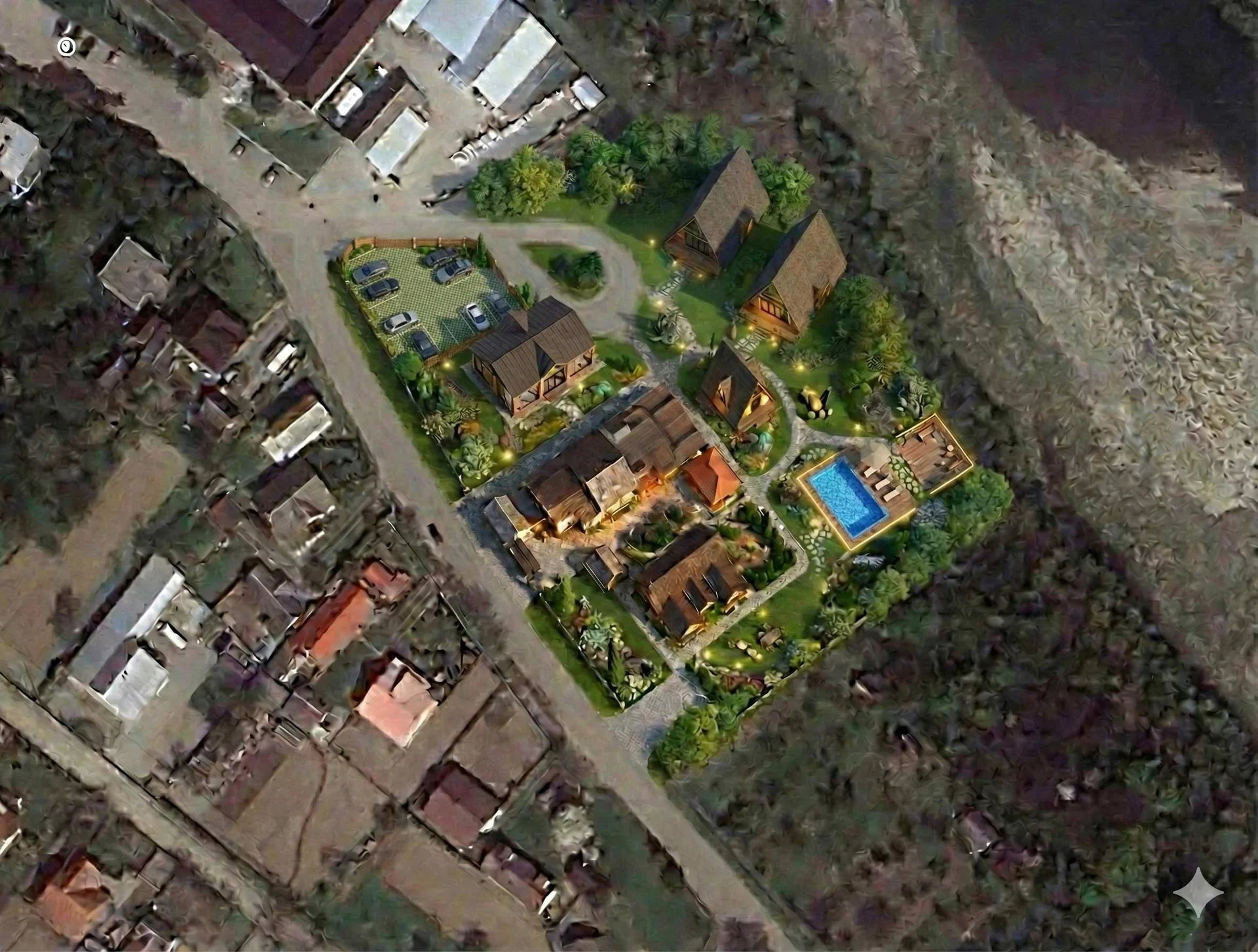 Бутік-курорт з басейном на продаж в Карпатах біля Коломиї